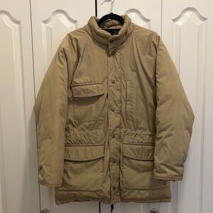 Eddie Bauer Vintage Goose Puffer Men's Tan Jacket